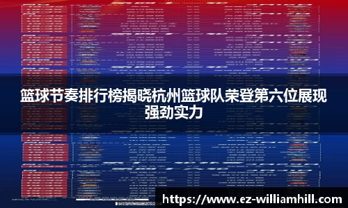 篮球节奏排行榜揭晓杭州篮球队荣登第六位展现强劲实力