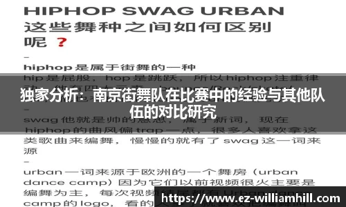 独家分析：南京街舞队在比赛中的经验与其他队伍的对比研究